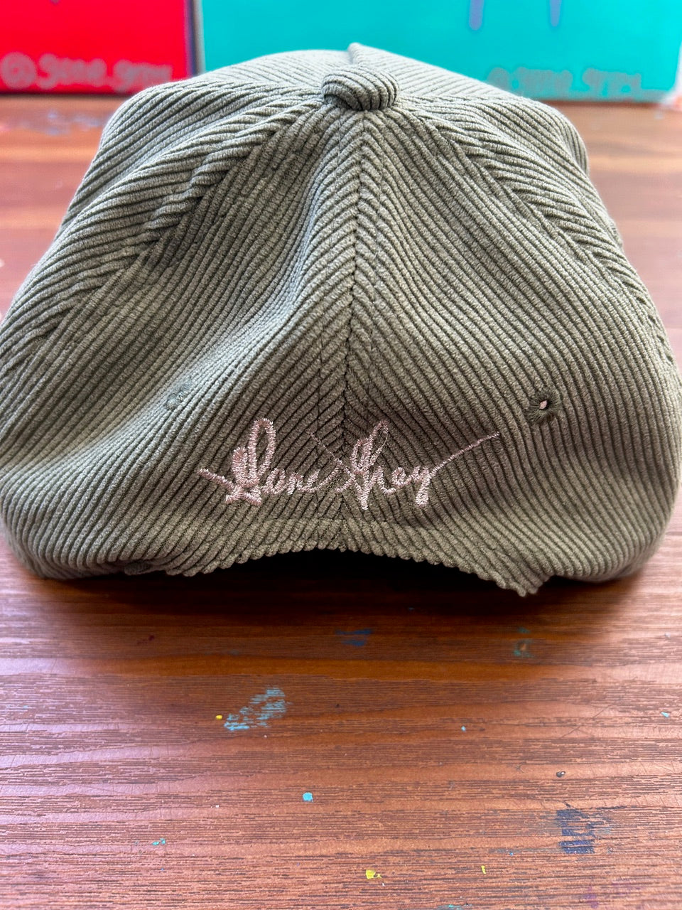 ILOVEME CORDUROY HAT (LIGHT BROWN)