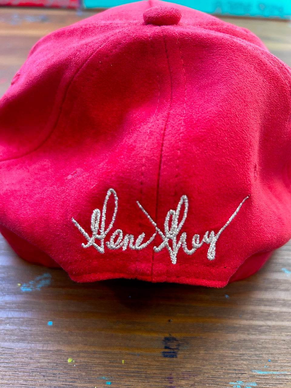 ILOVEME SUEDE HAT (RED)