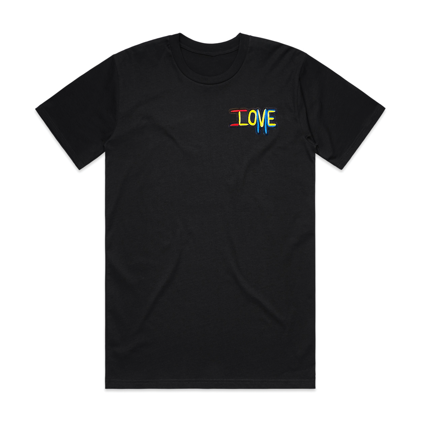 ILOVEME EMBROIDERED T-SHIRT (BLACK)