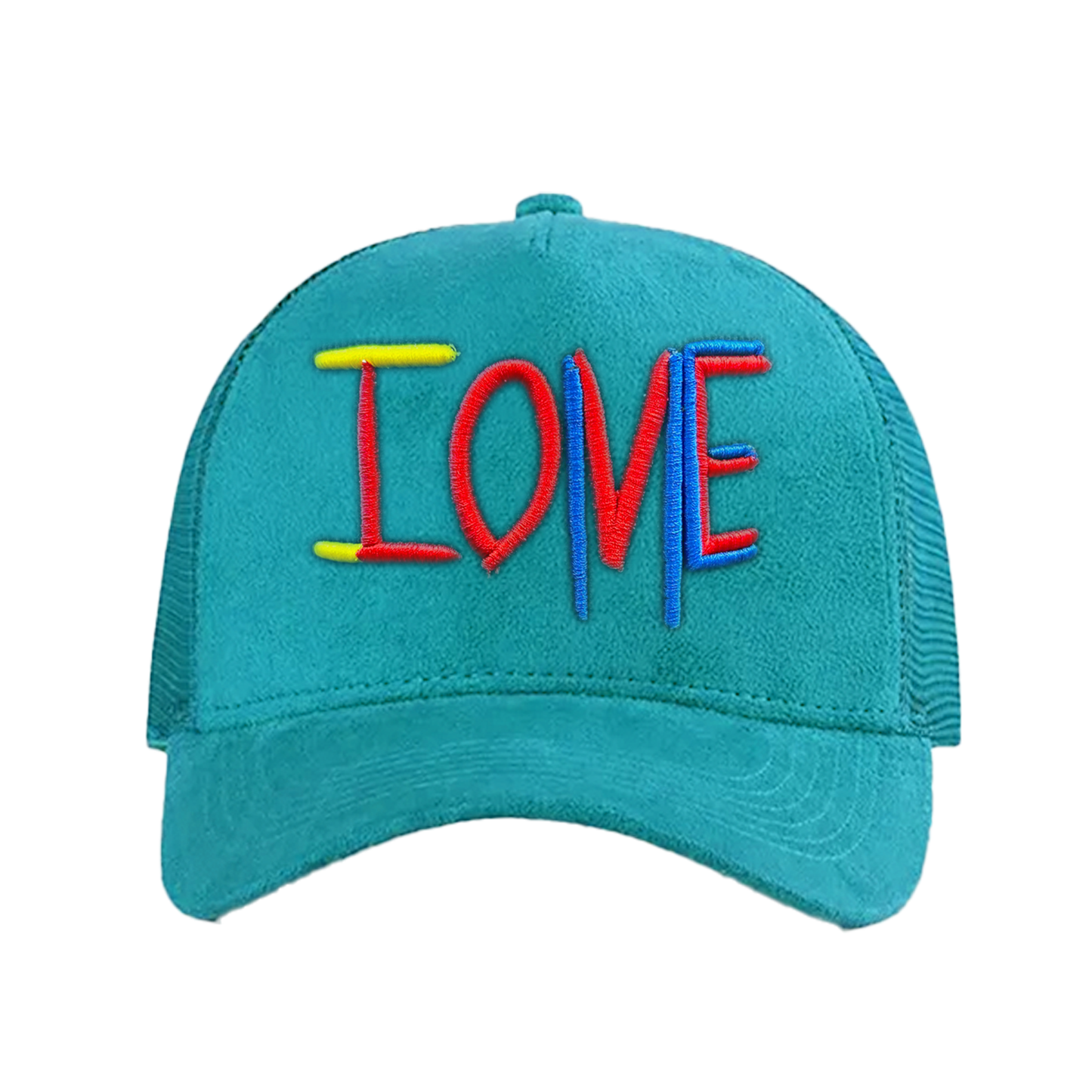 ILOVEME SUEDE HAT (AQUA)