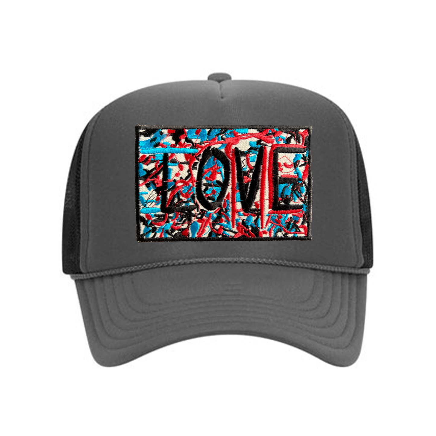 ILOVEME TRUCKER HAT DRIP PATCH (GREY)
