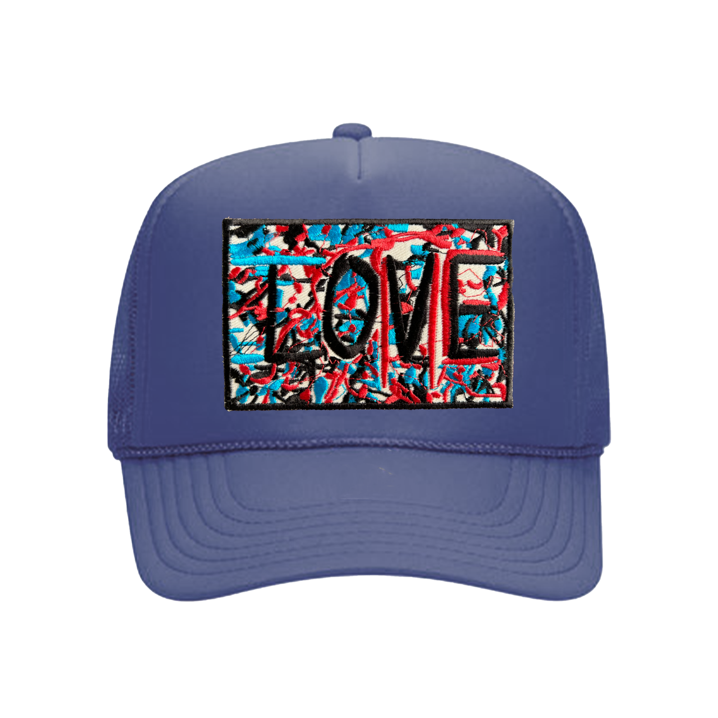 ILOVEME TRUCKER HAT DRIP PATCH (NAVY)
