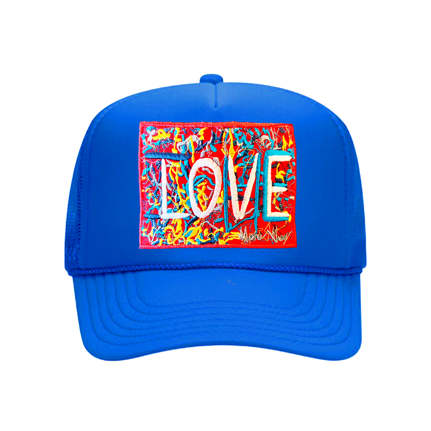 ILOVEME TRUCKER HAT PATCH (BLUE)