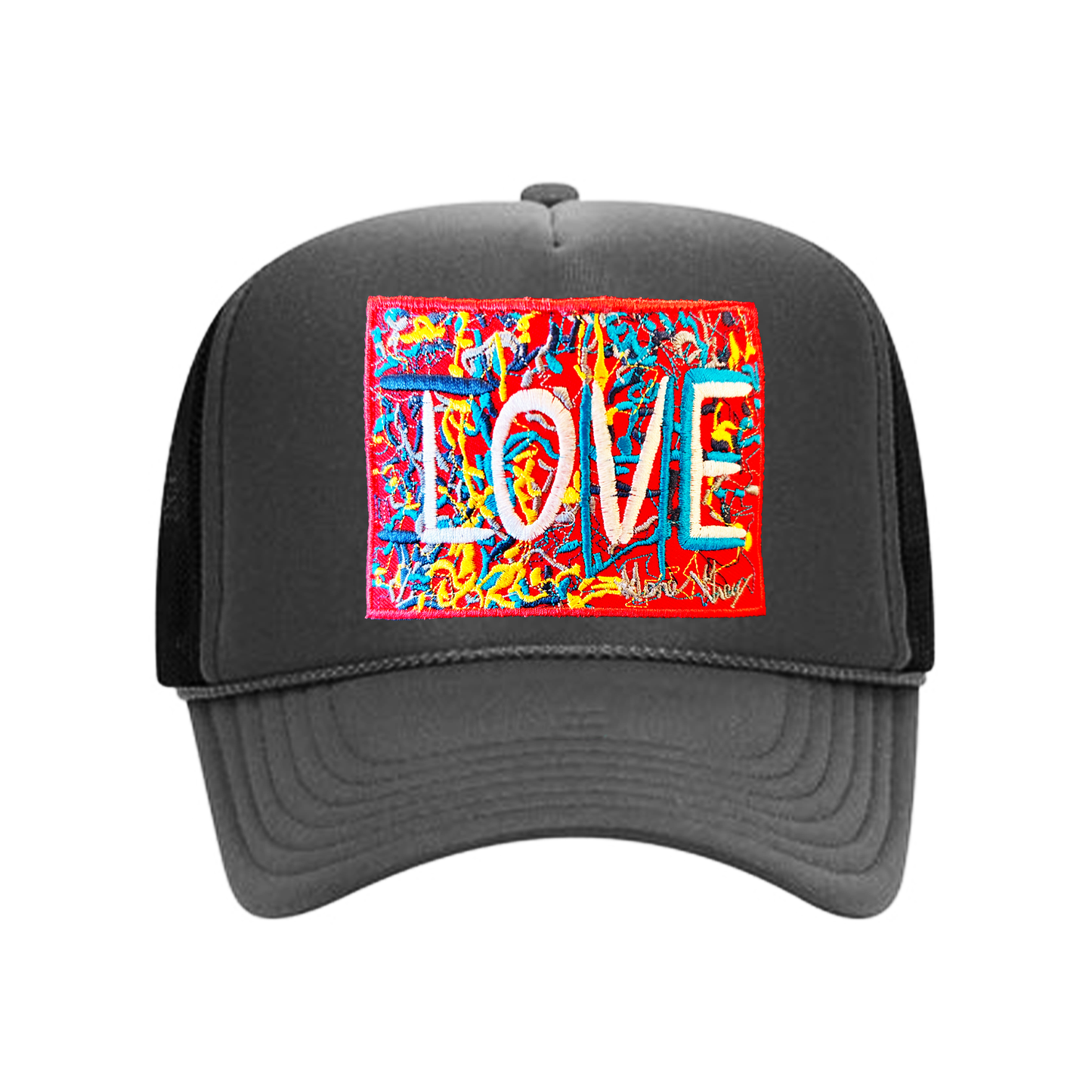 ILOVEME TRUCKER HAT PATCH (GREY)