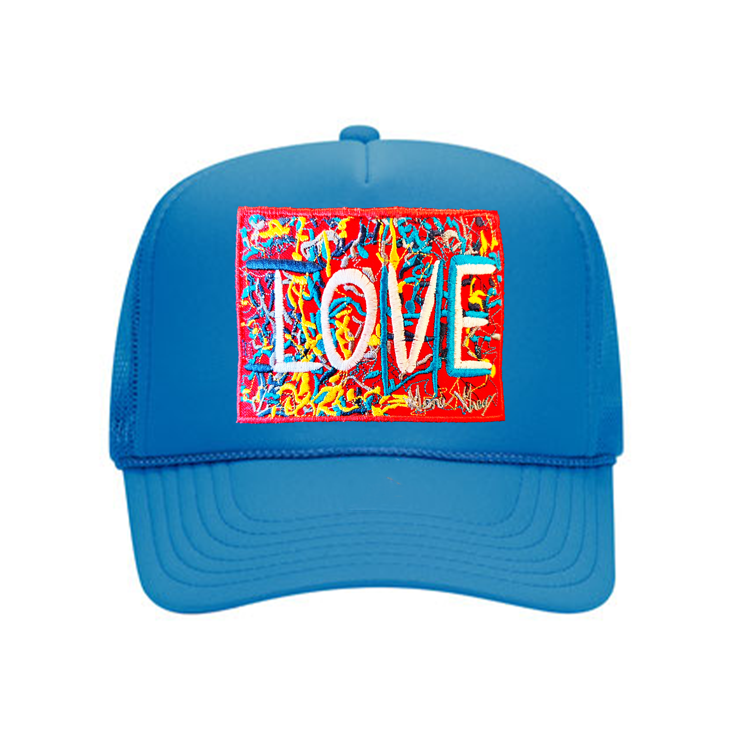 ILOVEME TRUCKER HAT PATCH (LIGHT BLUE)