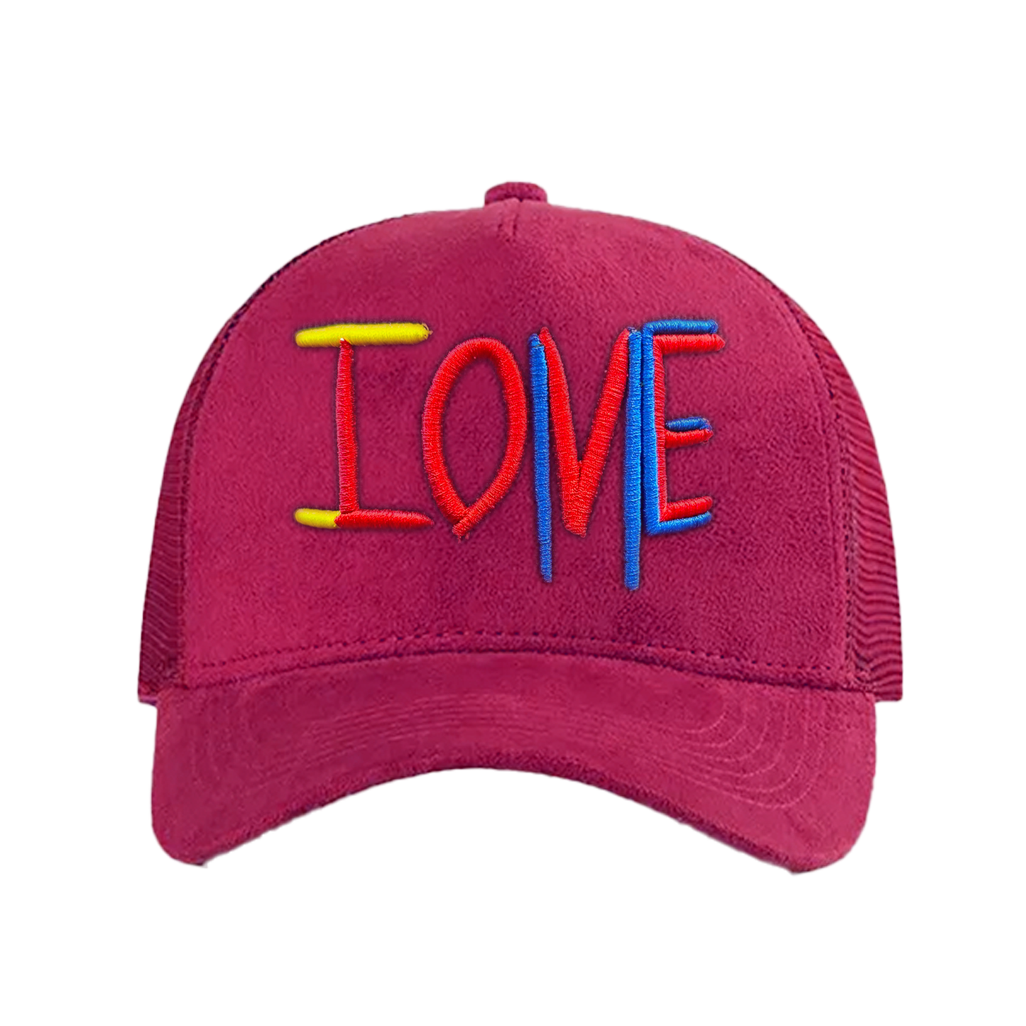 ILOVEME SUEDE HAT (BURGANDY)